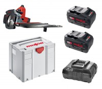 Mafell Cordless Cross Cutting Saw System KSS 40 18M BL 18v, Set with Guide Rail in T-Max - 91D521