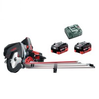Mafell KSS 60 18M BL 18v Set with Metabo 8ah batteries and Guide Rail in Case - 91B821-PK