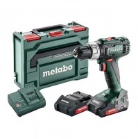 Metabo Cordless Combi Hammer Drill SB 18 L 2x18V 2Ah Batteries + Charger in MetaBOX
