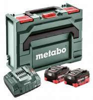 Metabo Basic Set 2 x 18V 8Ah Batteries + ASC 145 Charger in MetaBOX