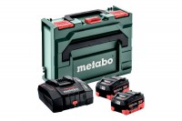 Metabo Basic Set 2 x 18V LiHD 10.0Ah Batteries + ASC 290 Charger in MetaBOX