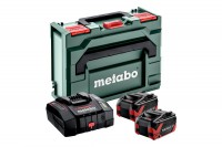 Metabo Basic Set 2 x 18V LiHDX 8.0Ah Batteries + ASC 290 Charger in MetaBOX