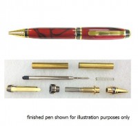 Charnwood Cigar Pen Kit (Gold and Gunmetal) - PENCGGM