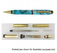 Charnwood Cigar Pen Kit (Gold and Black) - PENCGO