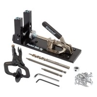 Trend PH/JIG Pocket Hole Jig Dual - Kit with Screws, Clamp and Drive Bits