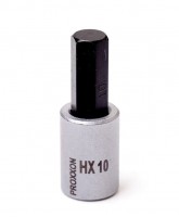 Proxxon 3/8\" Drive Socket with Hex Bit - 10mm x 50mm - 23581
