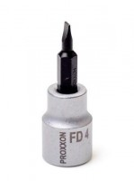 Proxxon 3/8\" Drive Socket with Slotted Bit - 4mm - 23591