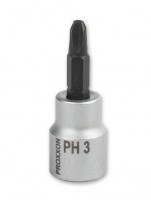 Proxxon 3/8\" Drive Socket with Phillips Bit - PH3 - 23596