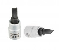 Proxxon 1/4\" Drive Sockets with Slotted Bits