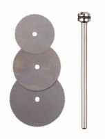 Proxxon Spring Steel Cutting Blades with Arbor 3pc - 28830