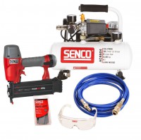 Senco AC4504 Silent Compressor and FinishPro 18Mg Brad Nailer Starter Kit 230V UK