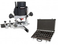 TREND T5EB 1/4\" Plunge Router with 50 Piece Cutter Set