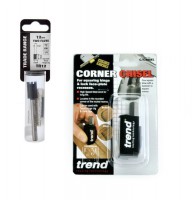 TREND Corner Chisel & Router Cutter Package for Hinge Jig TR12 +C/CHISEL