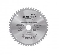 Trend CraftPro Crosscut Wood Mitre Saw Blade - 190mm dia x 2.6 kerf x 30 bore 24T
