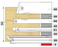 Trend Modular Window System SPECIAL GROOVE 30MM Tool Number 61