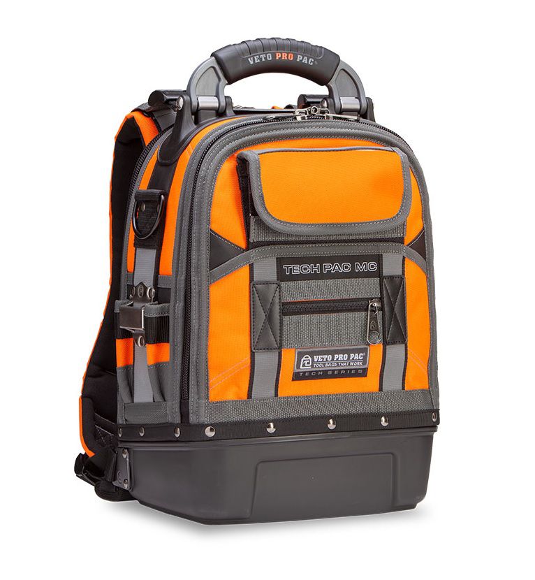 Veto Pro Pac Tech Pac Mc Hiviz Orange Backpack Tool Bag from