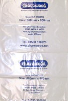 Charnwood W690PB Heavy gauge plastic bag 24\" x 36\" (Pack of 10) Suits W696/W790