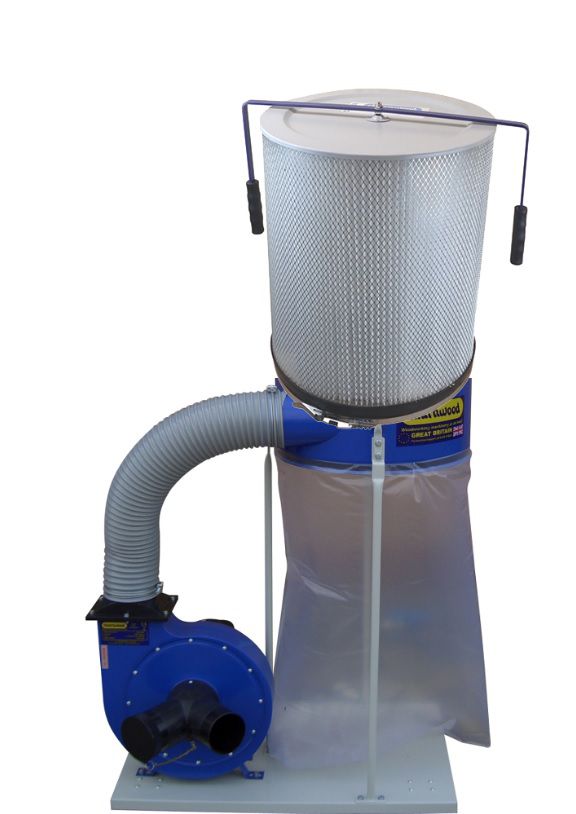 Charnwood W691CF 2HP Single Bag Dust Extractor with Cartridge Filter