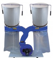 Charnwood W692CF 2200w double / twin bag extractor with 2x1 micron cartridge filters