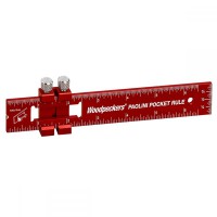Woodpeckers PAOLINI Pocket Rule - 6\" / 150mm Aluminium - PPR-6150-19