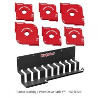 Woodpeckers Radius Quick Jig Set with Rack-It - RQJ-SET23