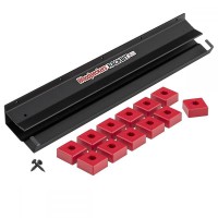 Woodpeckers RACKBIT Router Bit Storage System - 12 Bit Bases with 18\" Rack-It - RB-18